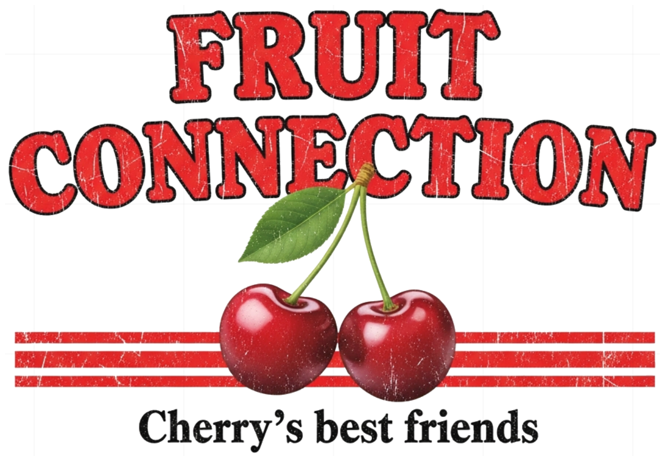 Áo Thun Trắng Unisex Retro Y2K Style - Áo Phông Fruit Connection Cherry Cực Chất Local Brand Streetwear - 300526-16-16-MJS
