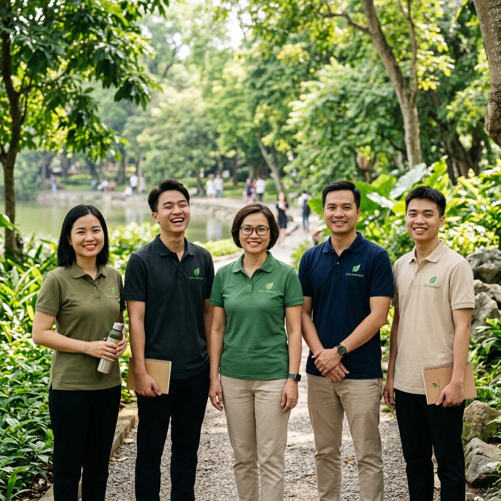 Áo thun đồng phục thân thiện môi trường (Eco-friendly) - Tuyên ngôn xanh của doanh nghiệp